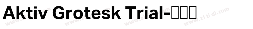 Aktiv Grotesk Trial字体转换